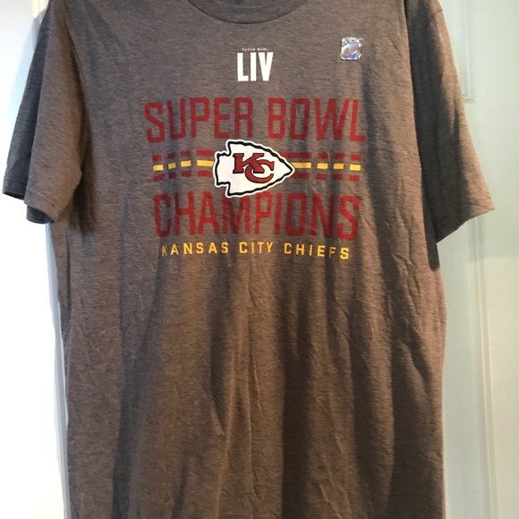 🆕 KC Chiefs #LIV #44 Superbowl Champions Short Sleeve Crew Neck Tshirt - Picture 1 of 5